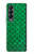 S2704 Vert poisson échelle motif graphique Etui Coque Housse pour Samsung Galaxy Z Fold 4