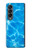 S2788 Bleu Piscine d'eau Etui Coque Housse pour Samsung Galaxy Z Fold 4