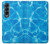 S2788 Bleu Piscine d'eau Etui Coque Housse pour Samsung Galaxy Z Fold 4