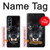 S2823 Noir Loup Bleu Yeux Visage Etui Coque Housse pour Samsung Galaxy Z Fold 4