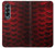 S2879 Rouge Arowana écailles de poisson Etui Coque Housse pour Samsung Galaxy Z Fold 4