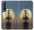 S2897 Pirate Ship Lune Nuit Etui Coque Housse pour Samsung Galaxy Z Fold 4
