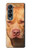 S2903 Chien américain Pitbull Etui Coque Housse pour Samsung Galaxy Z Fold 4