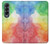 S2945 Aquarelle colorée Etui Coque Housse pour Samsung Galaxy Z Fold 4