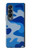 S2958 Armée Bleu Camo Camouflage Etui Coque Housse pour Samsung Galaxy Z Fold 4