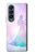 S2992 Princesse Pastel Silhouette Etui Coque Housse pour Samsung Galaxy Z Fold 4