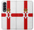 S3089 Drapeau de l'Irlande du Nord Etui Coque Housse pour Samsung Galaxy Z Fold 4