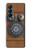 S3146 Mur Antique Retro Ligne téléphonique Etui Coque Housse pour Samsung Galaxy Z Fold 4