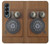 S3146 Mur Antique Retro Ligne téléphonique Etui Coque Housse pour Samsung Galaxy Z Fold 4