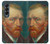 S3335 Vincent Van Gogh Autoportrait Etui Coque Housse pour Samsung Galaxy Z Fold 4