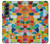 S3391 Art abstrait carreaux de mosaïque graphique Etui Coque Housse pour Samsung Galaxy Z Fold 4