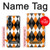 S3421 Noir Orange Blanc Argyle Plaid Etui Coque Housse pour Samsung Galaxy Z Fold 4