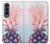 S3711 Ananas rose Etui Coque Housse pour Samsung Galaxy Z Fold 4