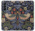 S3791 William Morris Strawberry Thief Fabric Etui Coque Housse pour Samsung Galaxy Z Fold 4