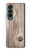 S3822 Graphique de la texture du bois imprimé Etui Coque Housse pour Samsung Galaxy Z Fold 4