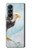 S3843 Pygargue à tête blanche sur glace Etui Coque Housse pour Samsung Galaxy Z Fold 4