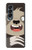 S3855 Dessin animé visage paresseux Etui Coque Housse pour Samsung Galaxy Z Fold 4