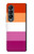 S3887 Drapeau de la fierté lesbienne Etui Coque Housse pour Samsung Galaxy Z Fold 4