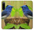 S3839 Oiseau bleu du bonheur Oiseau bleu Etui Coque Housse pour Sony Xperia 5 IV