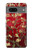 S2414 Rouge Fleur amandier Van Gogh Etui Coque Housse pour Google Pixel 7