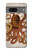 S2801 millésimé Poulpe Etui Coque Housse pour Google Pixel 7