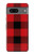 S2931 Rouge Buffle motif de vérification Etui Coque Housse pour Google Pixel 7