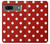 S2951 Rouge Pois Etui Coque Housse pour Google Pixel 7