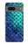 S3047 Vert Sirène écailles de poisson Etui Coque Housse pour Google Pixel 7