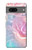 S3050 Pastel Fleurs millésimé Etui Coque Housse pour Google Pixel 7