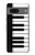 S3078 Noir et blanc Clavier de piano Etui Coque Housse pour Google Pixel 7