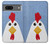 S3254 Poulet Dessin animé Etui Coque Housse pour Google Pixel 7