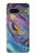 S3676 Pierre de marbre abstraite colorée Etui Coque Housse pour Google Pixel 7