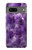 S3713 Graphique violet améthyste à quartz imprimé Etui Coque Housse pour Google Pixel 7