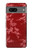 S3817 Motif de fleurs de cerisier floral rouge Etui Coque Housse pour Google Pixel 7