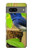 S3839 Oiseau bleu du bonheur Oiseau bleu Etui Coque Housse pour Google Pixel 7