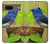 S3839 Oiseau bleu du bonheur Oiseau bleu Etui Coque Housse pour Google Pixel 7