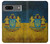 S3858 Drapeau de l'Ukraine Etui Coque Housse pour Google Pixel 7