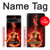 S0415 Graver guitare feu Etui Coque Housse pour Google Pixel 7 Pro