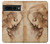 S1045 Leonardo da Vinci Femme Head Etui Coque Housse pour Google Pixel 7 Pro