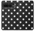 S2299 Noir Pois Etui Coque Housse pour Google Pixel 7 Pro
