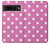 S2358 Rose à pois Etui Coque Housse pour Google Pixel 7 Pro
