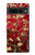 S2414 Rouge Fleur amandier Van Gogh Etui Coque Housse pour Google Pixel 7 Pro