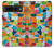 S3391 Art abstrait carreaux de mosaïque graphique Etui Coque Housse pour Google Pixel 7 Pro