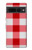 S3535 Rouge vichy Etui Coque Housse pour Google Pixel 7 Pro