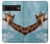 S3680 Girafe de sourire mignon Etui Coque Housse pour Google Pixel 7 Pro