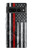 S3687 Drapeau américain de pompier mince ligne rouge Etui Coque Housse pour Google Pixel 7 Pro
