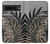 S3692 Feuilles de palmier gris noir Etui Coque Housse pour Google Pixel 7 Pro