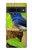 S3839 Oiseau bleu du bonheur Oiseau bleu Etui Coque Housse pour Google Pixel 7 Pro