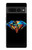 S3842 Diamant coloré abstrait Etui Coque Housse pour Google Pixel 7 Pro