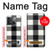 S2842 Noir et blanc Buffle motif de vérification Etui Coque Housse pour OnePlus Ace Pro